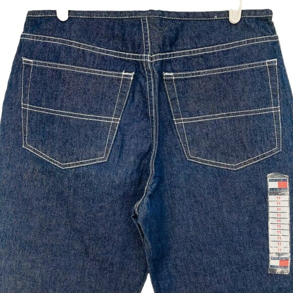 Tommy Hilfiger Women's Blue Denim Capris Jeans Size 11 Mid Rise 100% Cotton NWT - Picture 4 of 12